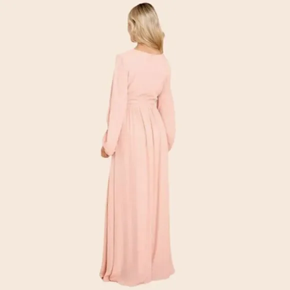 Aura the Label Peach Maxi Cutout Dress Size Small New With Tags - Picture 4 of 15